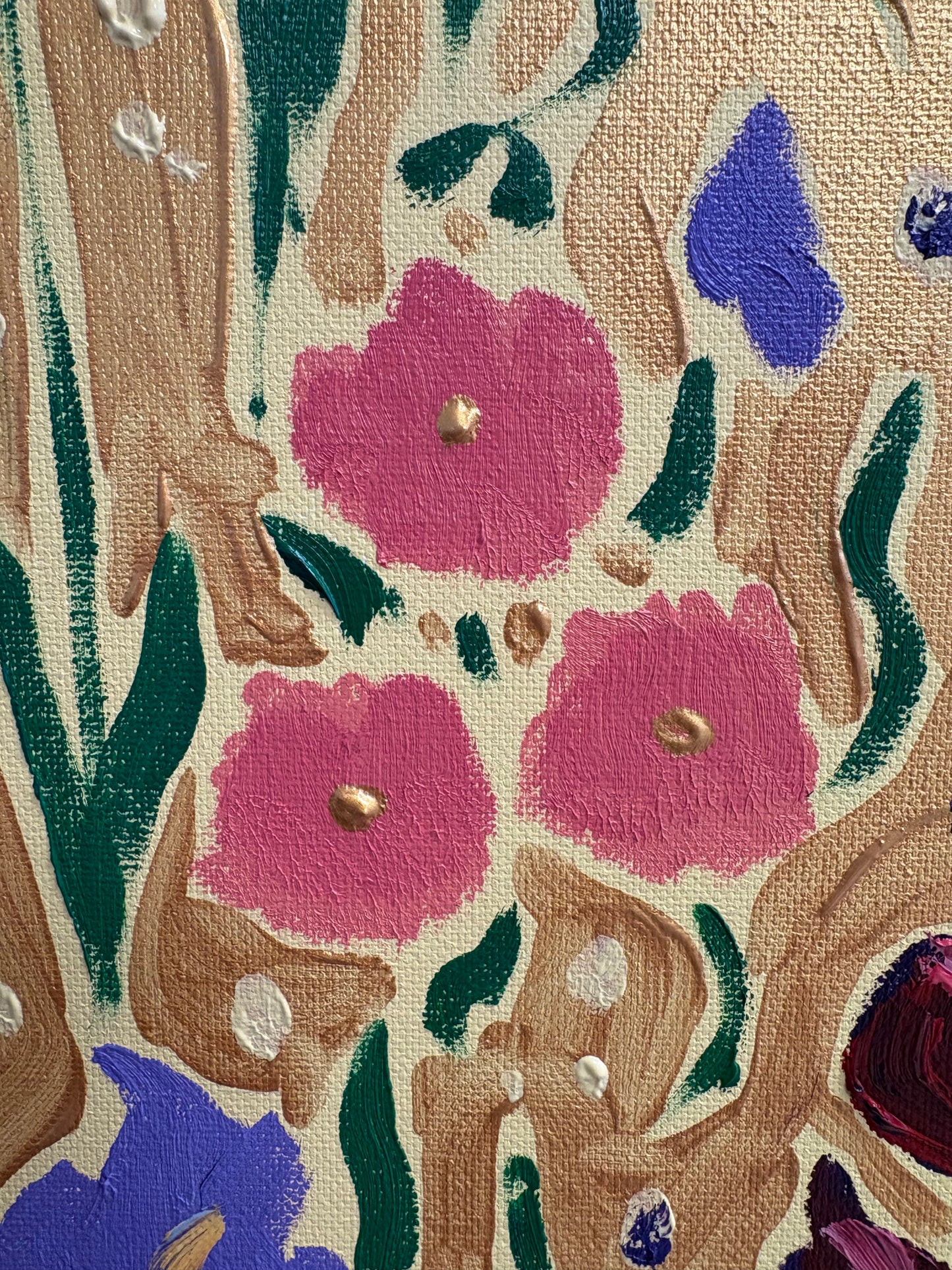 Plum Iris & Carnation