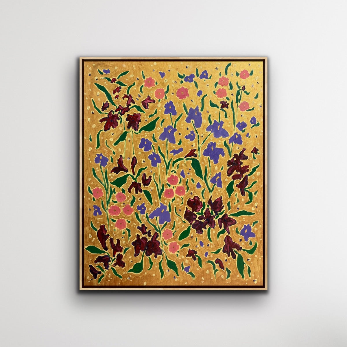 Plum Iris & Carnation