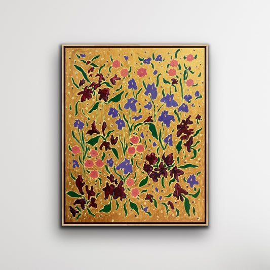 Plum Iris & Carnation